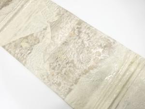 寺院風景模様織り出し　袋帯